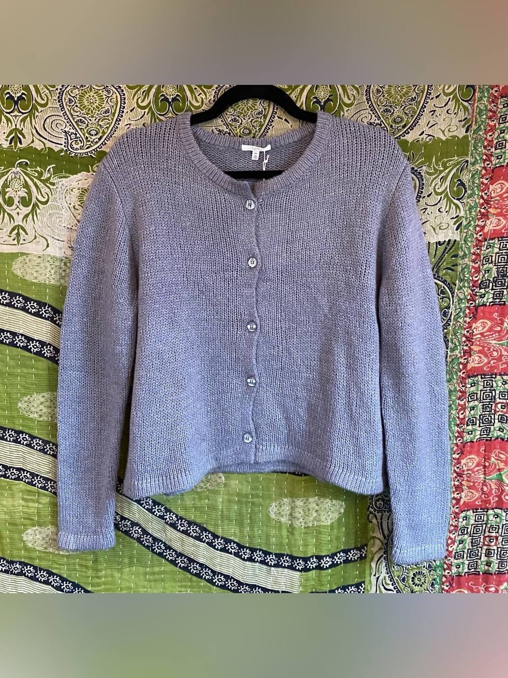 NWT Nia the Brand Grey Ariana Soft Girl Minimalist Cardigan Size Small/ Medium - Picture 3 of 14